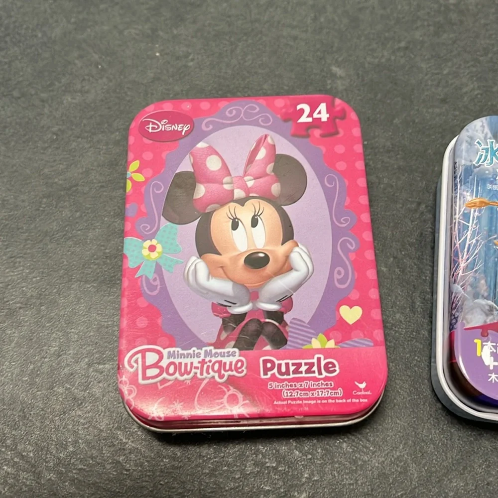 Disney Mini Puzzles- set of 2 - Minnie Mouse and Frozen